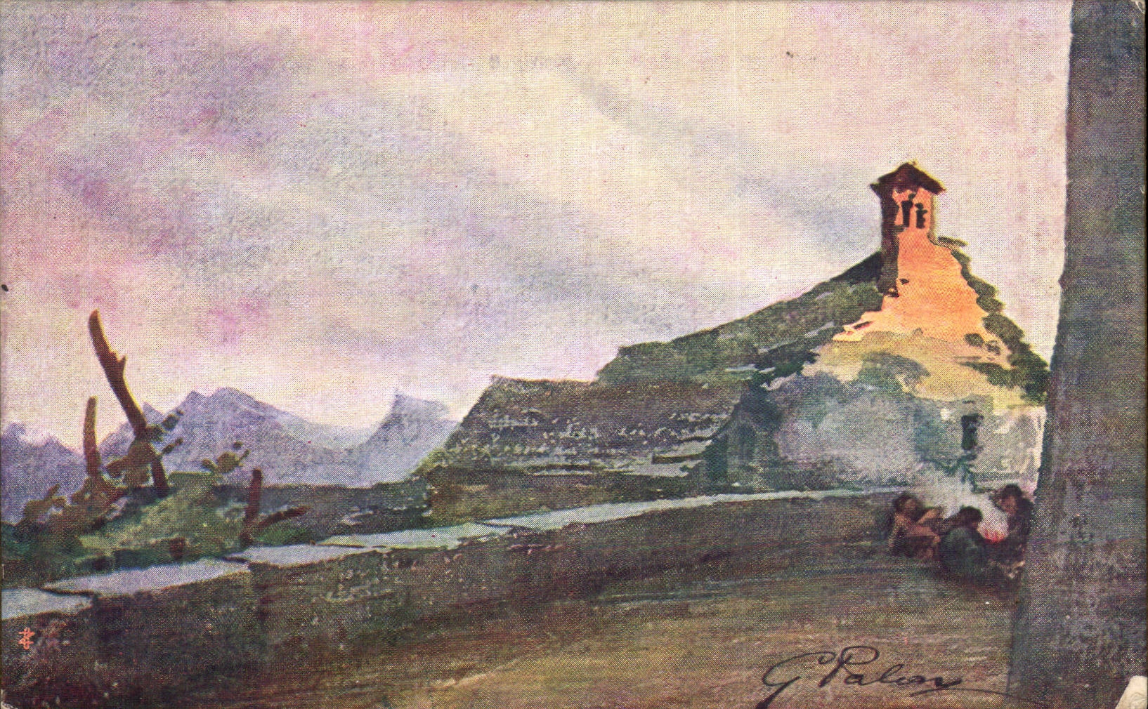 CPA Fantaisie Paysage 