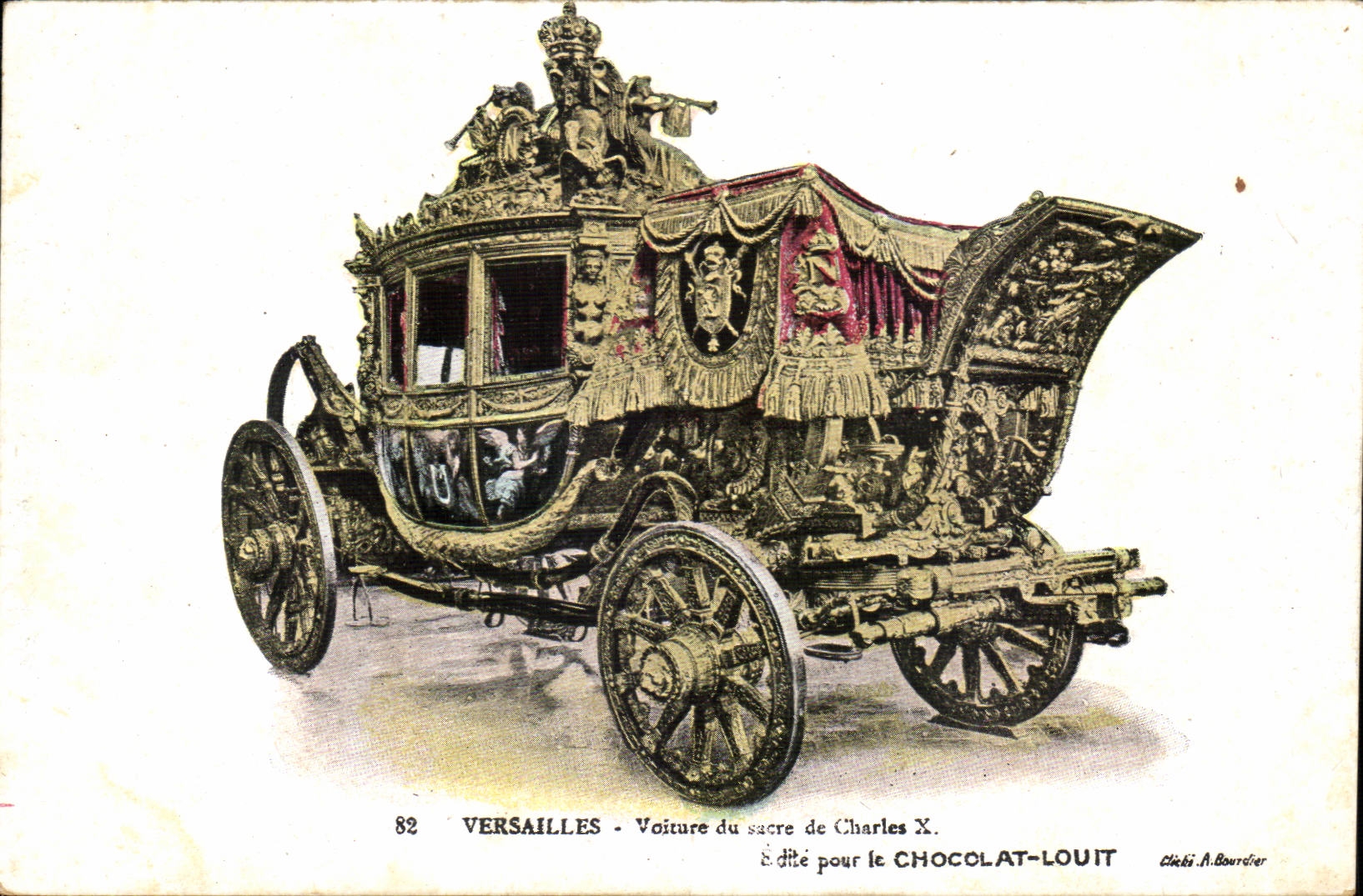 Versailles CPA Conveys sacring of Charles X