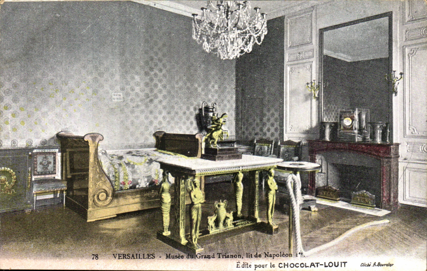 Versailles CPA Musee of large TRianon reads of Napoleon 1st