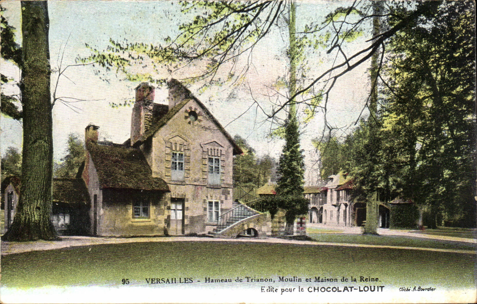 Versailles CPA Hamlet of TRianon Mill and house of the queen