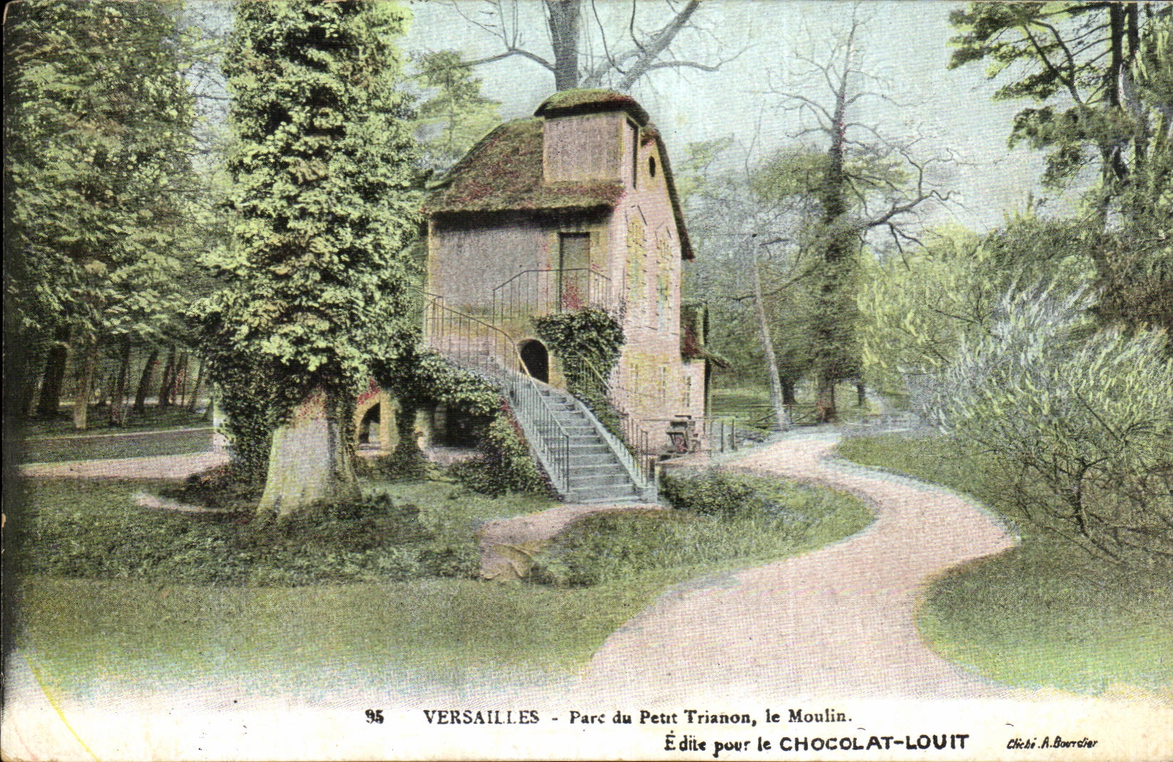 Versailles CPA Park of small TRianon the mill