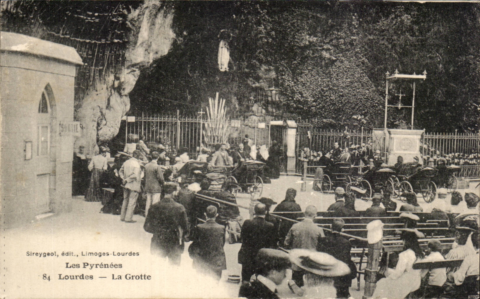 CPA Lourdes the cave