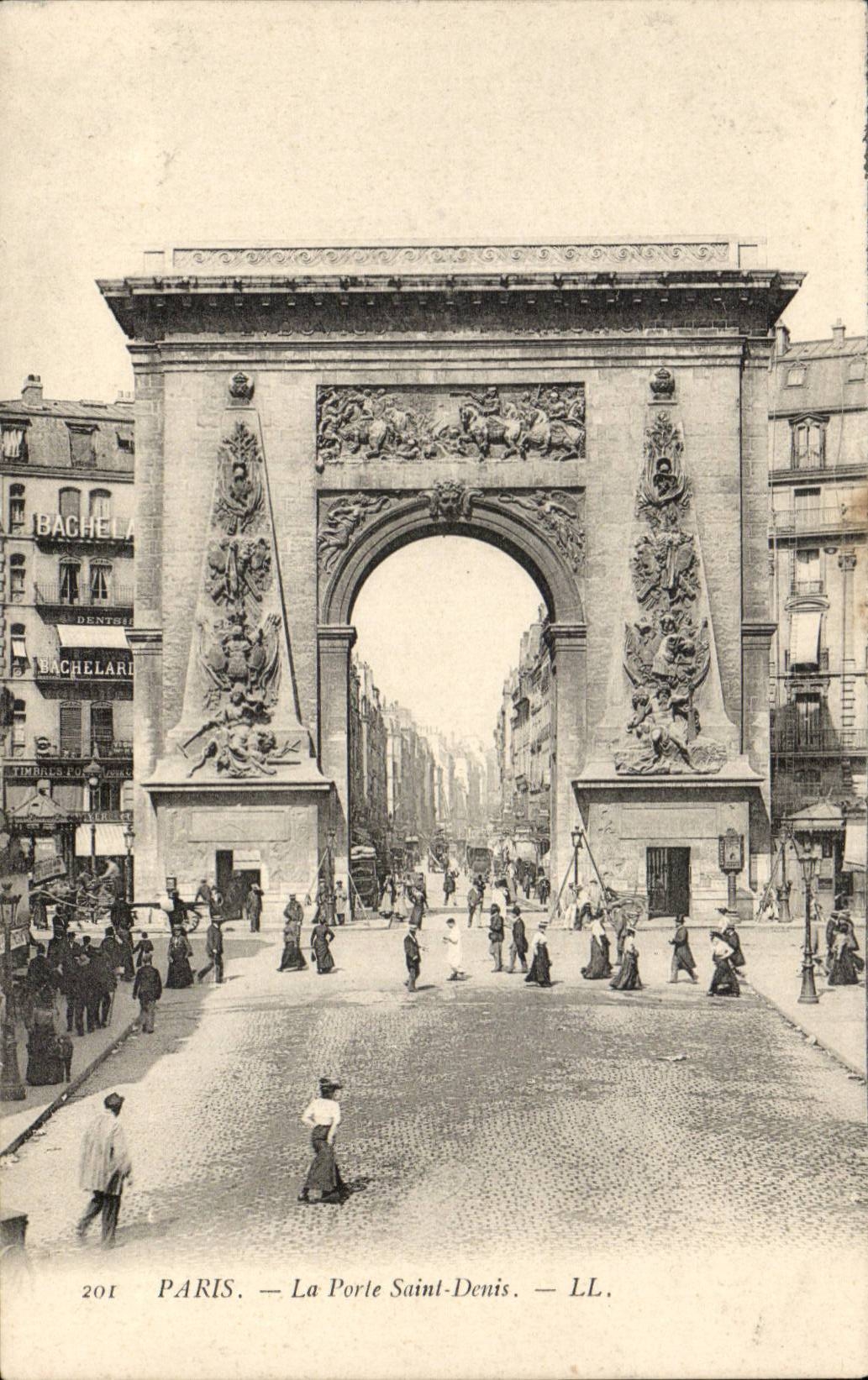 Paris CPA Gate Saint Denis