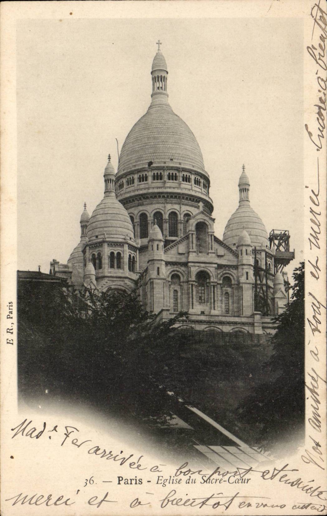 Paris CPA Eglise du SAcre Coeur