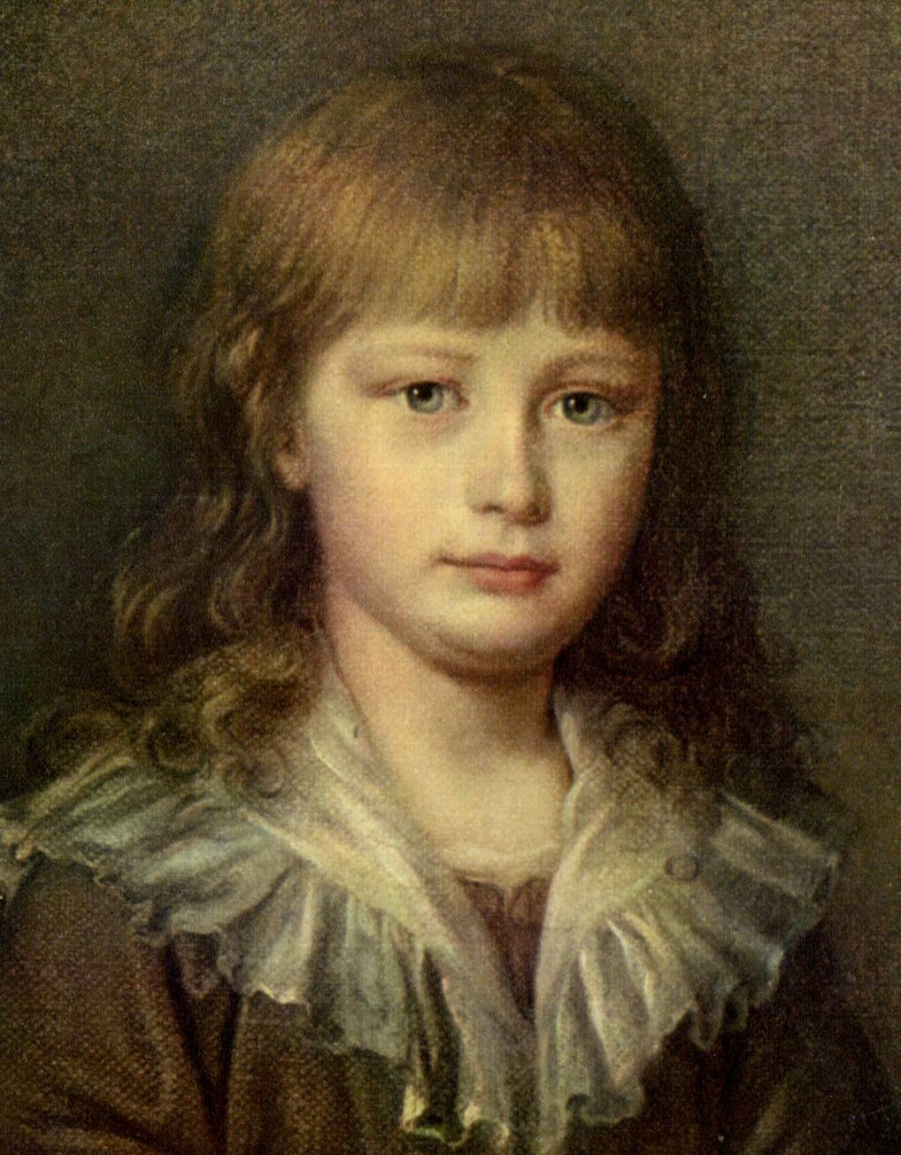 CPA Fantaisie DAvid Dauphin au temple Exposition marie Antoinette VErsailles 1955