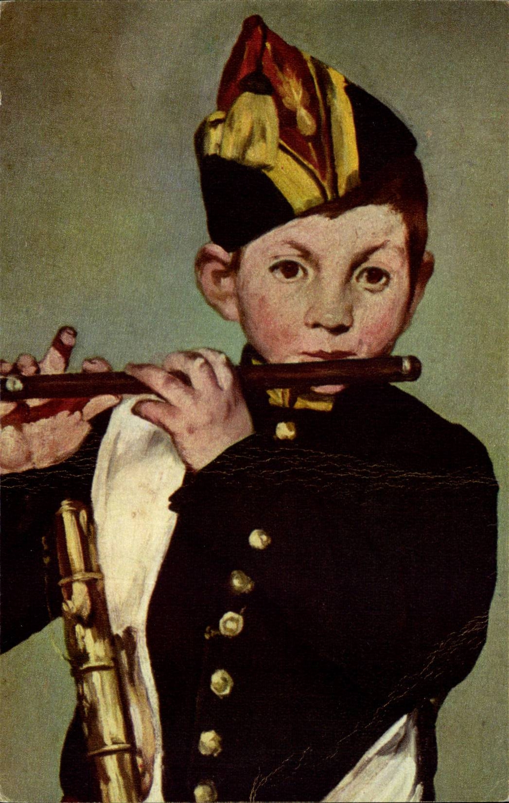 CPA Fantaisie Manet Le joueur de flute