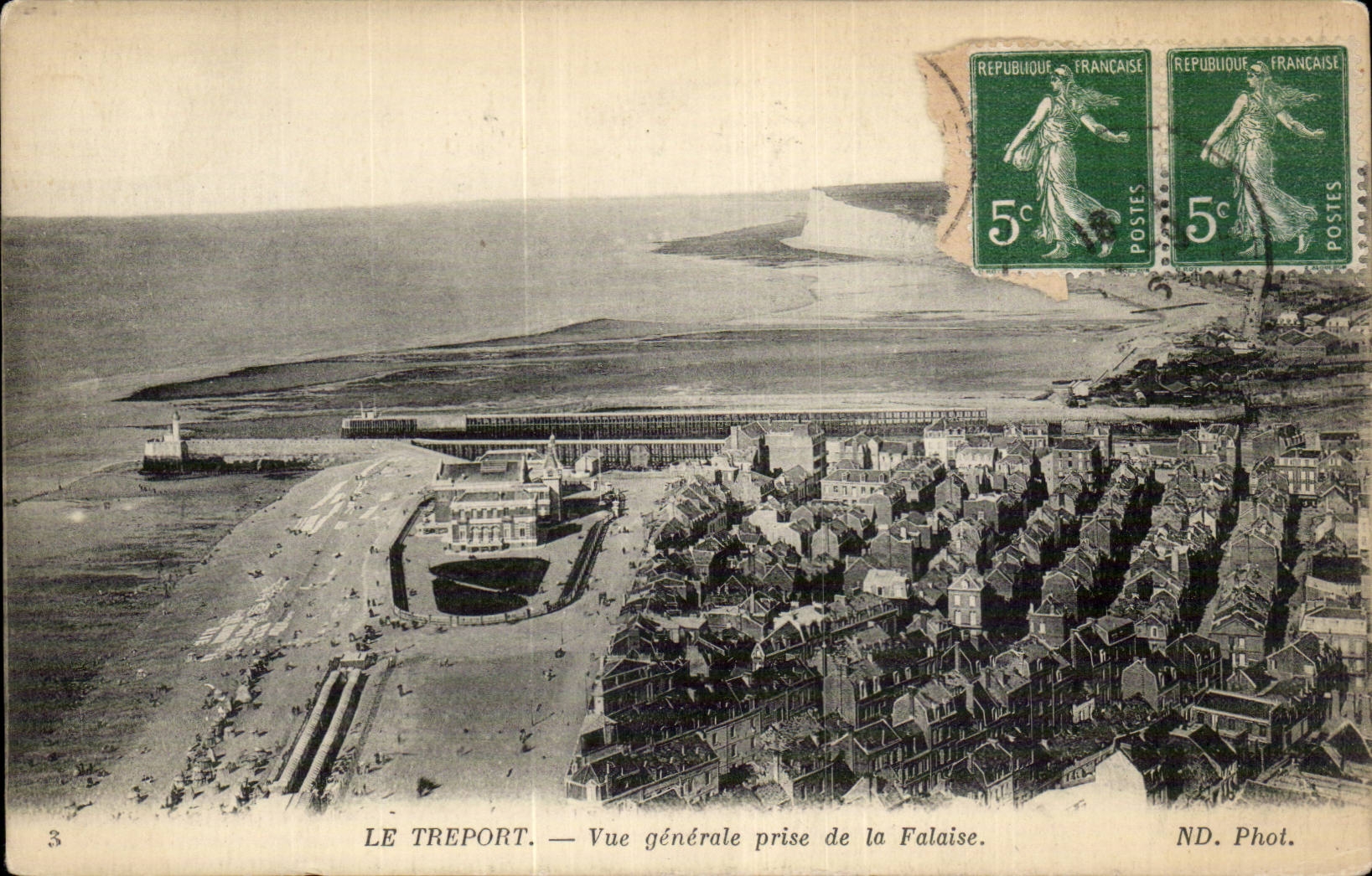 CPA Treport die Ansicht vertreten von der Klippe