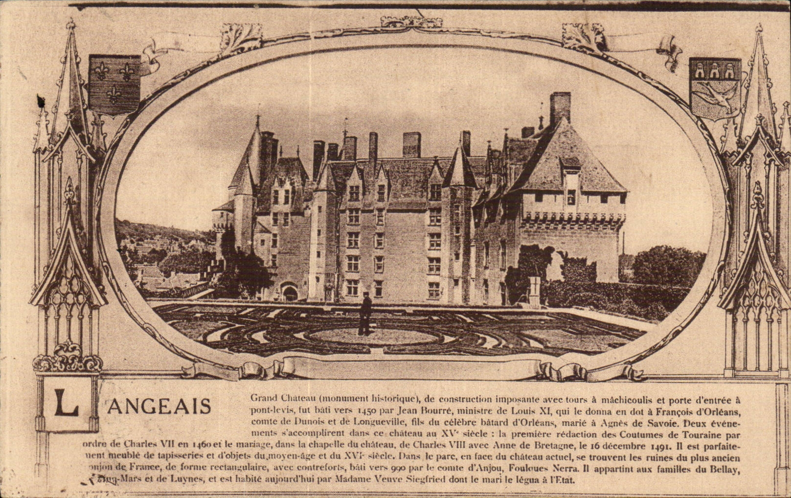 CPA Langeais Le chateau