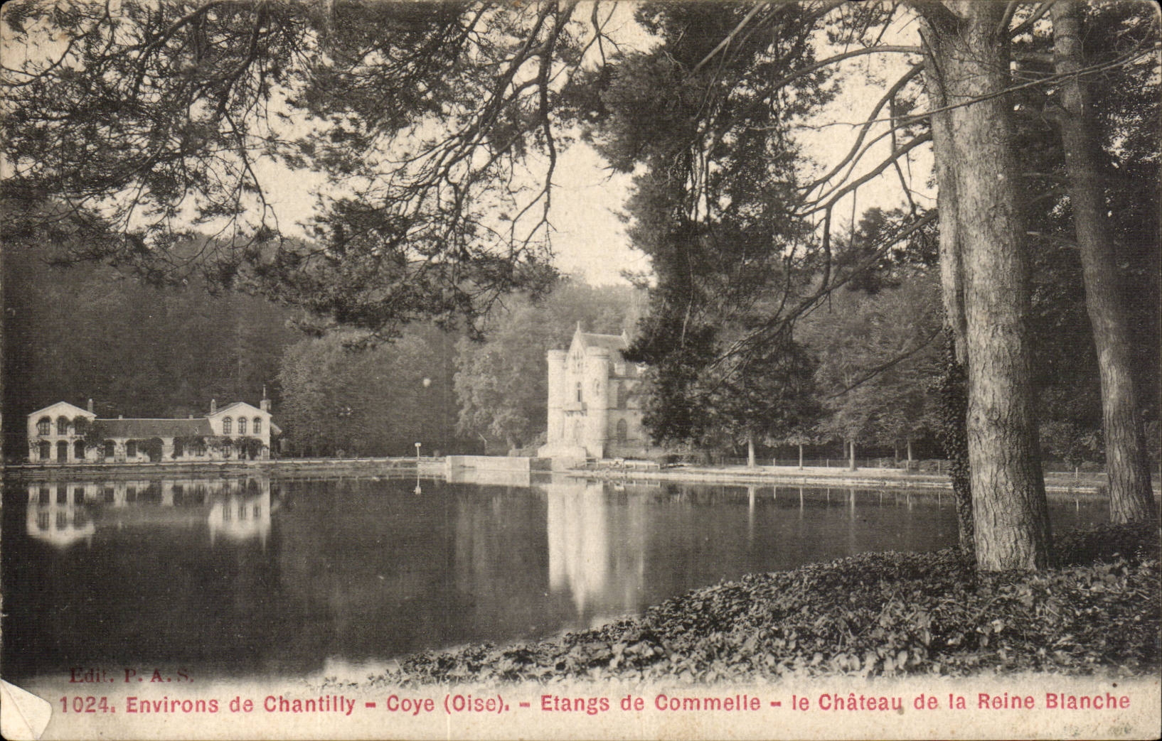 CPA Environs of Chantilly Etangs of Makes the castle of the white queen