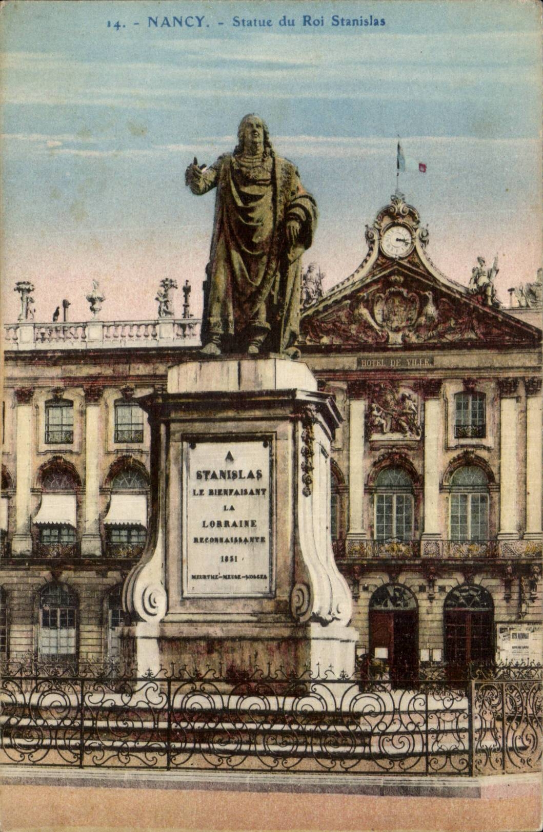 CPA Nancy Statue du roi Stanislas