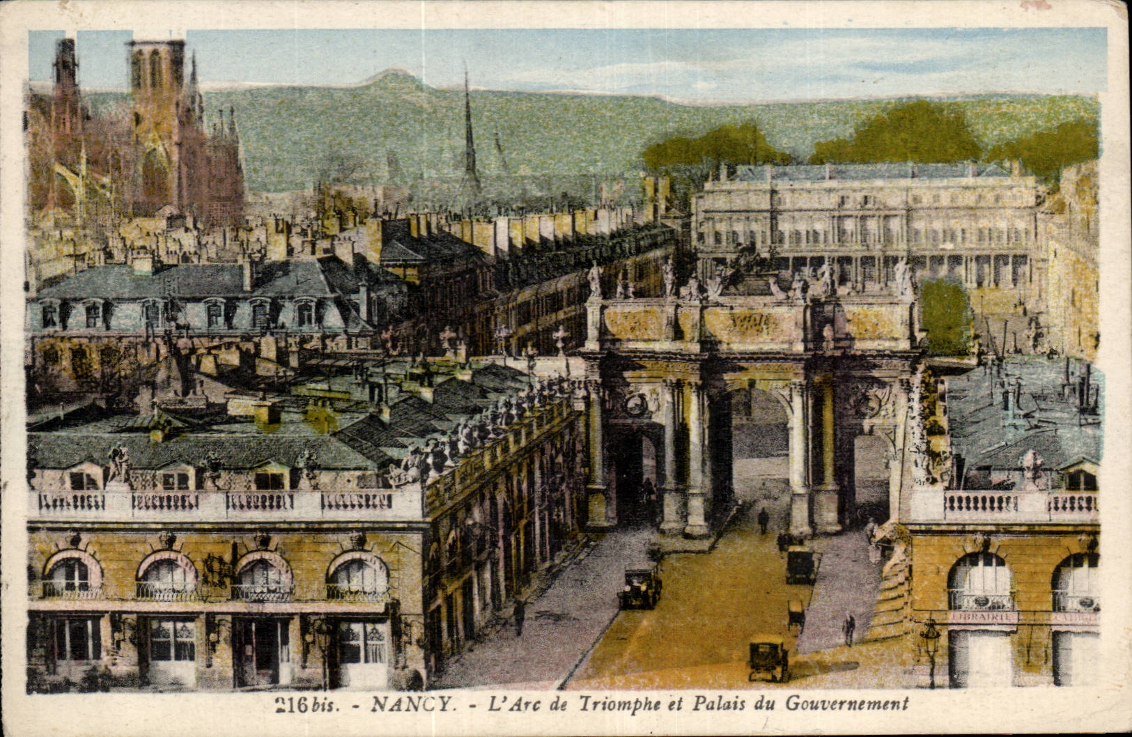 CPA Nancy Arc de triomphe et palais du gouvernement