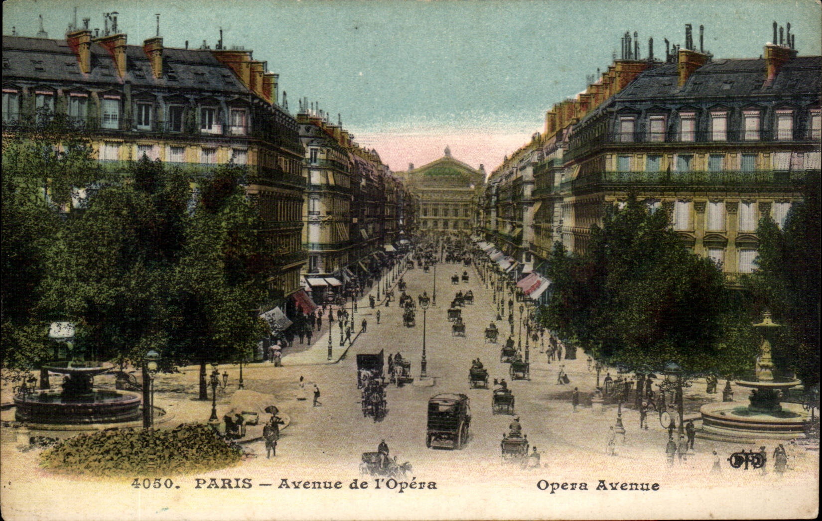 Paris CPA das von der Oper auftrat