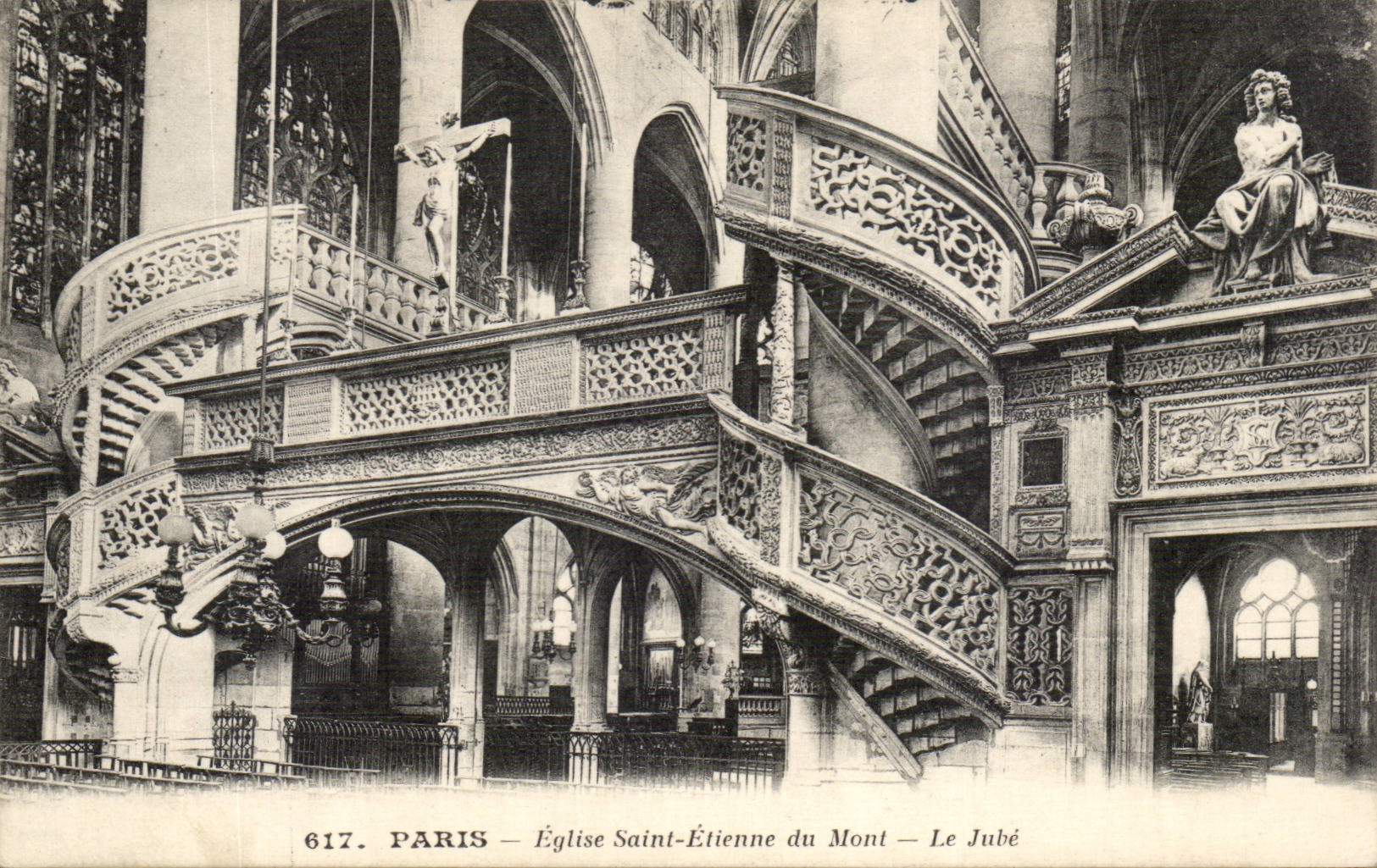 Paris CPA Church Saint Etienne of the Mount Jube