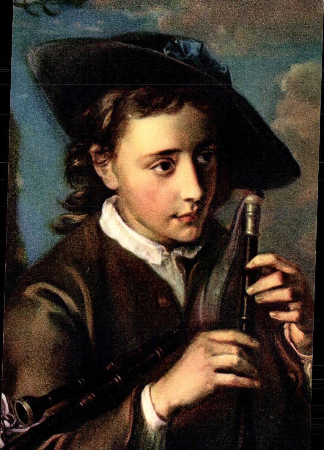 CPSM Philippe Mercier Le joueur de cornemuse Strasbourg