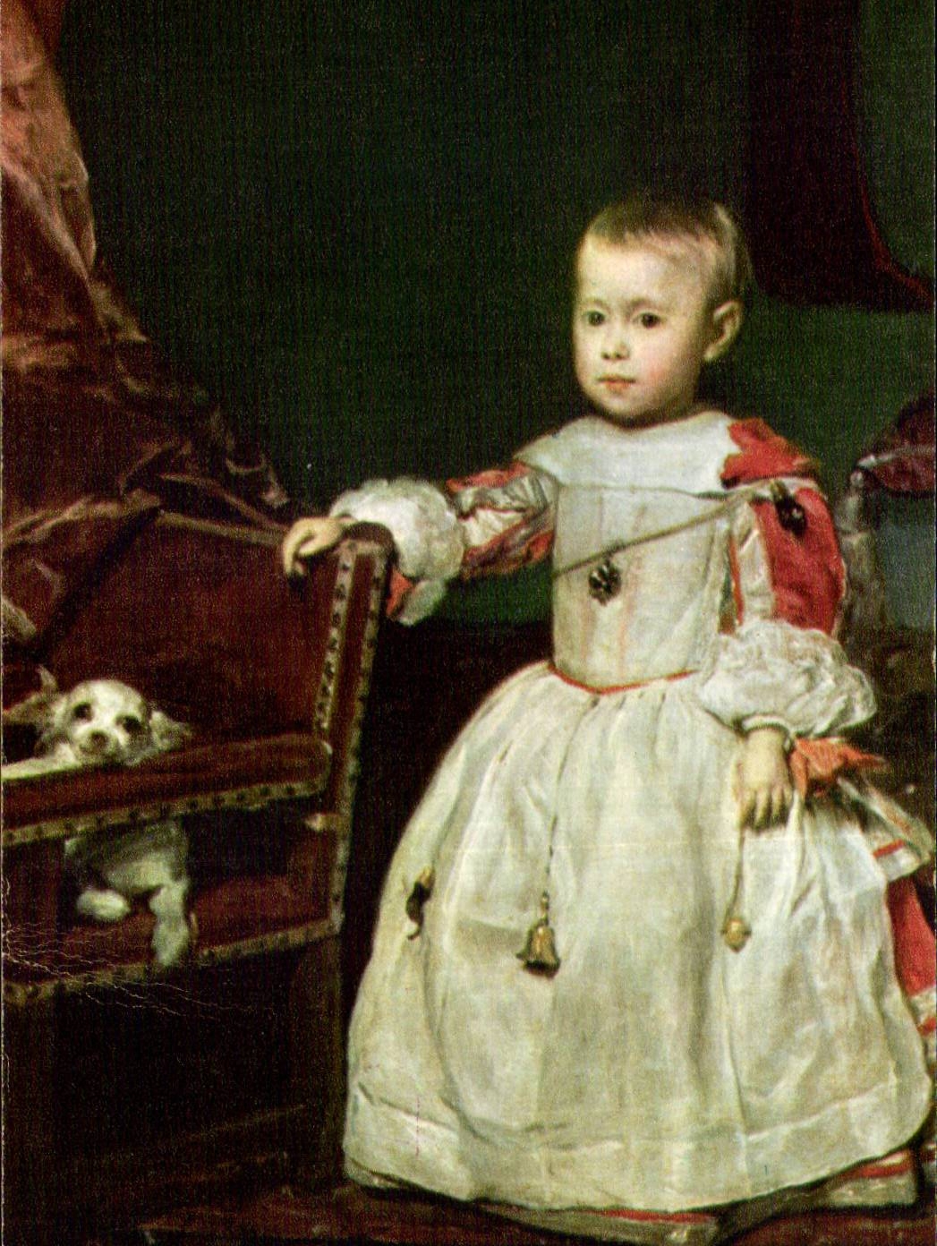 CPSM VElazquez L'infant Philipp Prosper Wien Chien dog