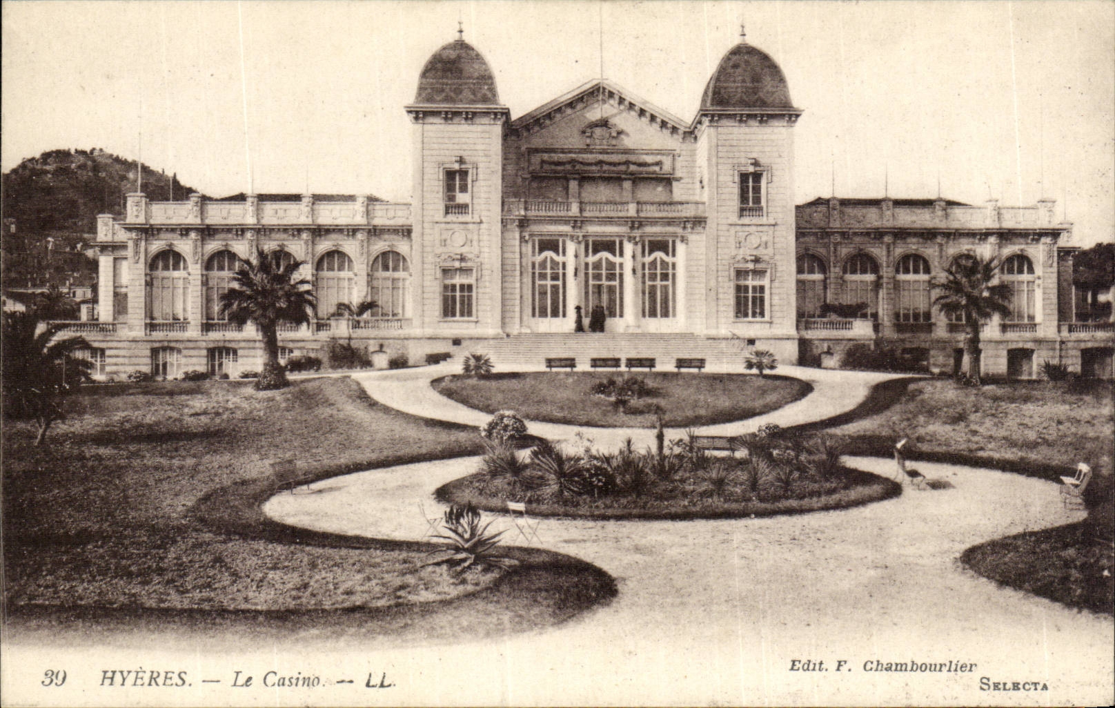 Hyeres Palmen CPA das Kasino