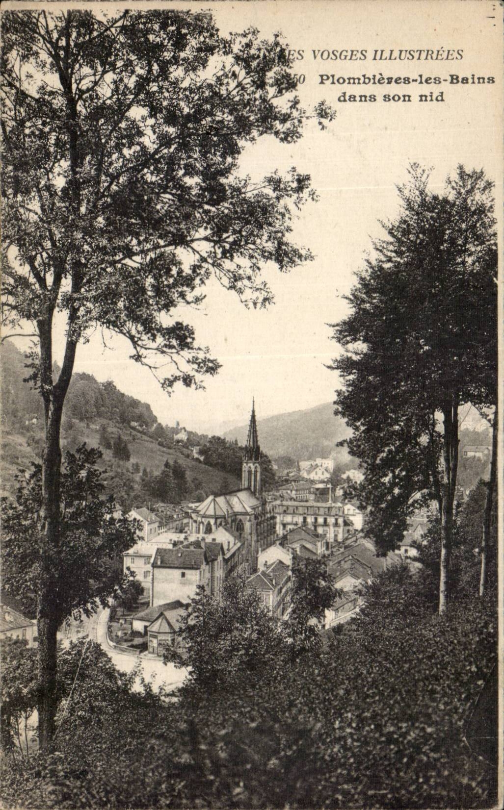 CPA plombieres les Bains in its nest