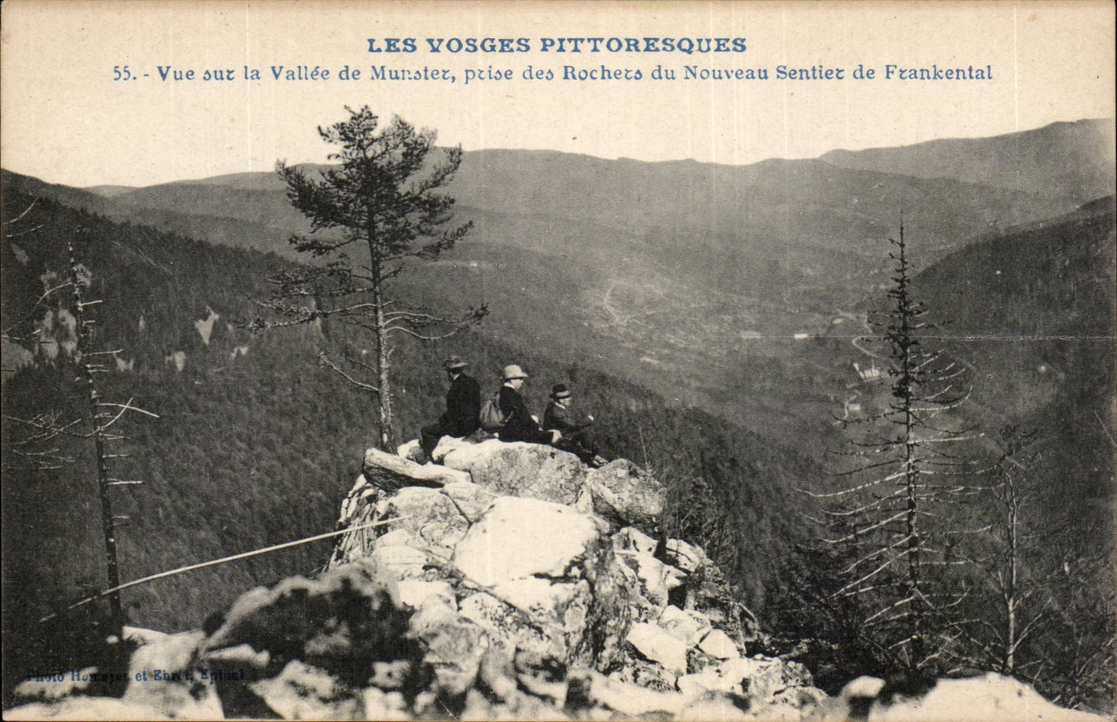 CPA Seen on the valley of Munster taken of the rocks of the new path of Frankental