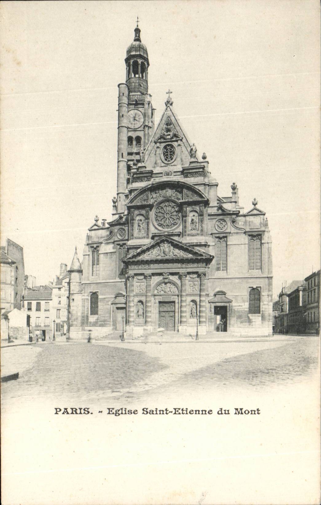 Paris CPA Church Saint Etienne of the Mount