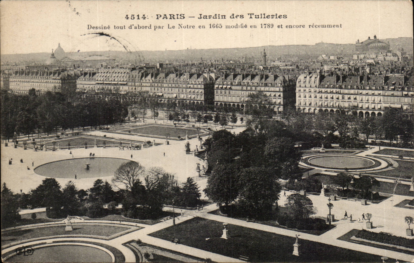 Paris CPA Jardin des Tuileries