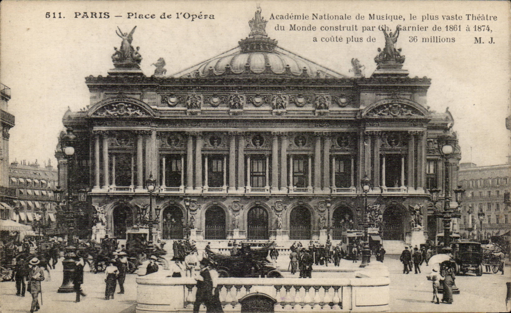 Paris CPA place de l'opera 