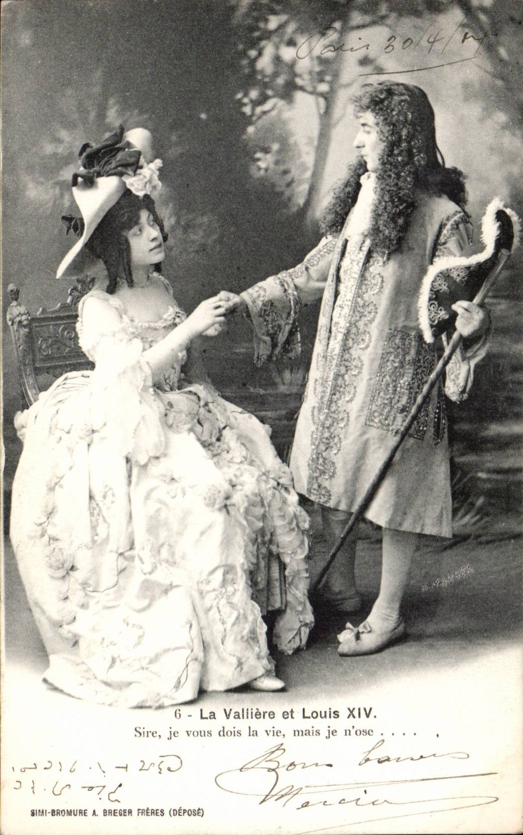 CPA Fantasy VAilliere and louis XV