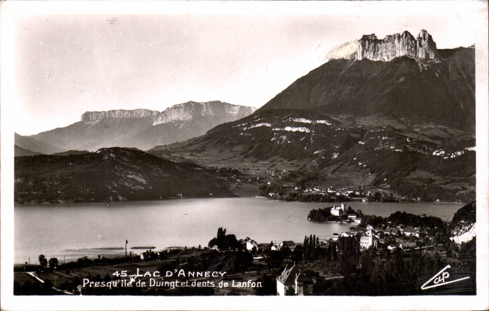CPA Lake Annecy Peninsula of Duingt and teeth of Lanfon