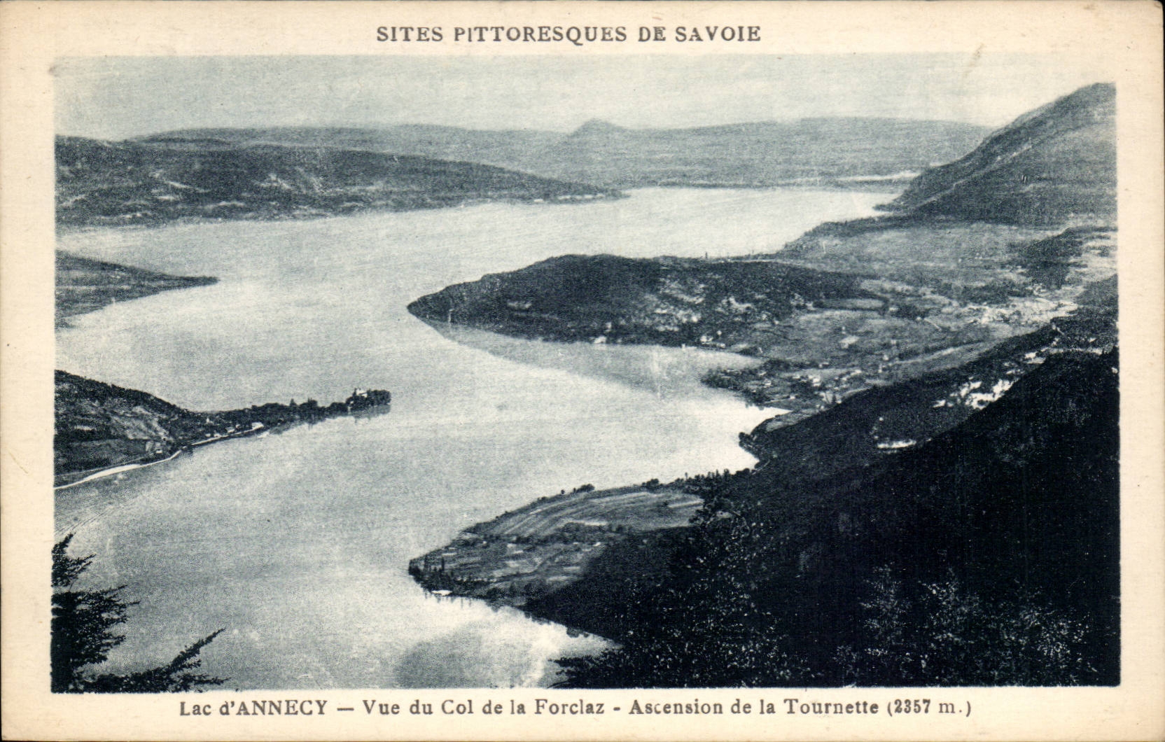 CPA Savoy Lake Annecy Seen of the collar of Forciaz Climbing of the Spinner