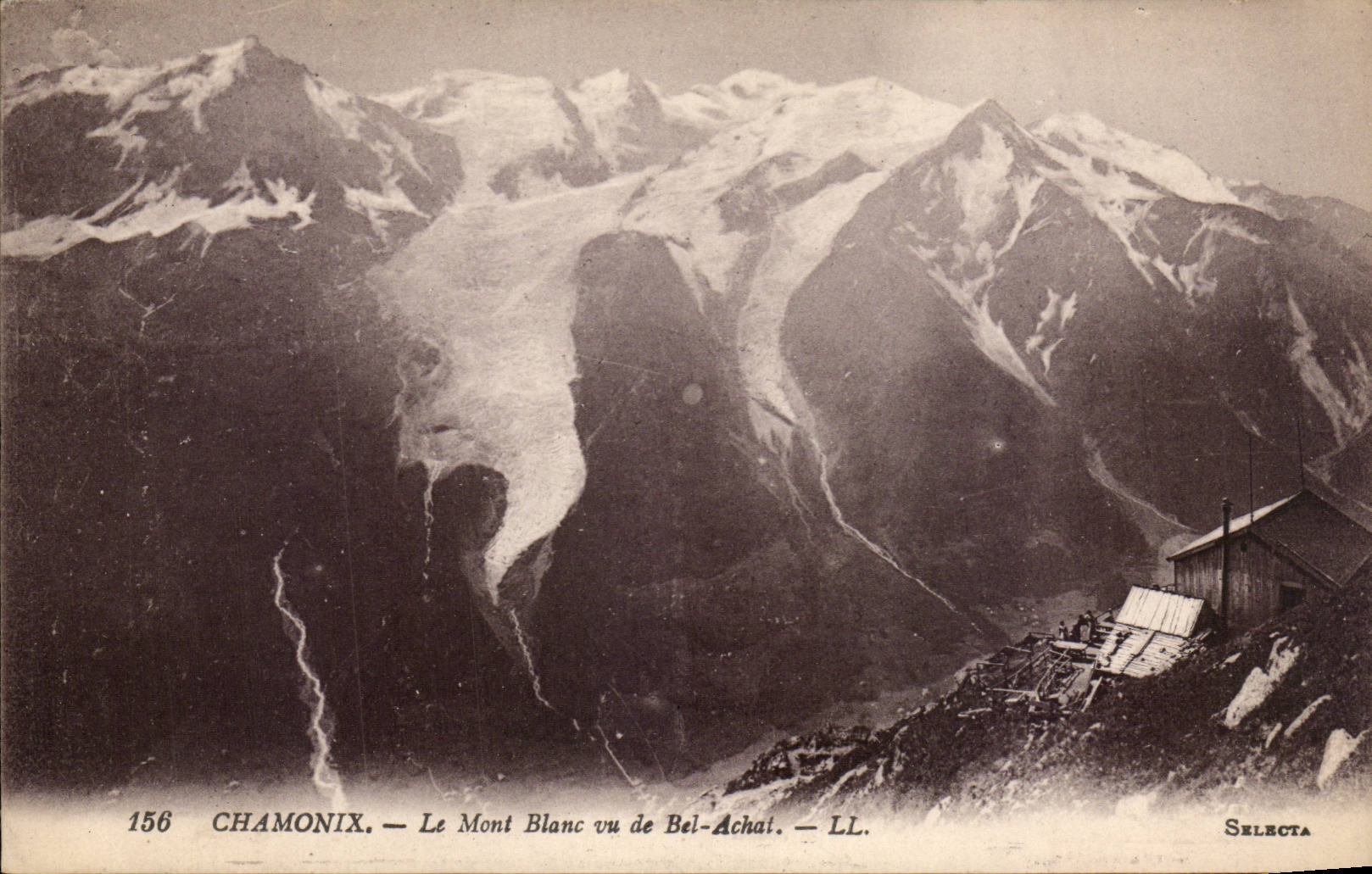 CPA Chamonix Le Mont Blanc vu de Bel Achat