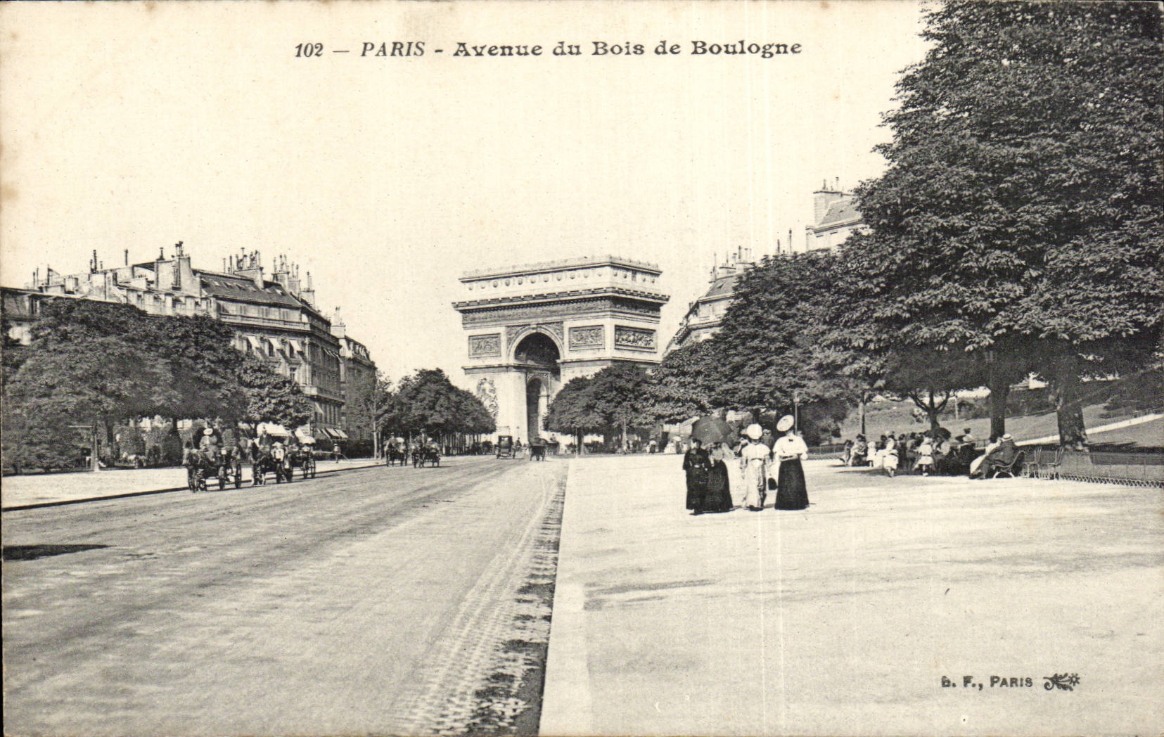 Paris CPA Avenue du Bois de Boulogne
