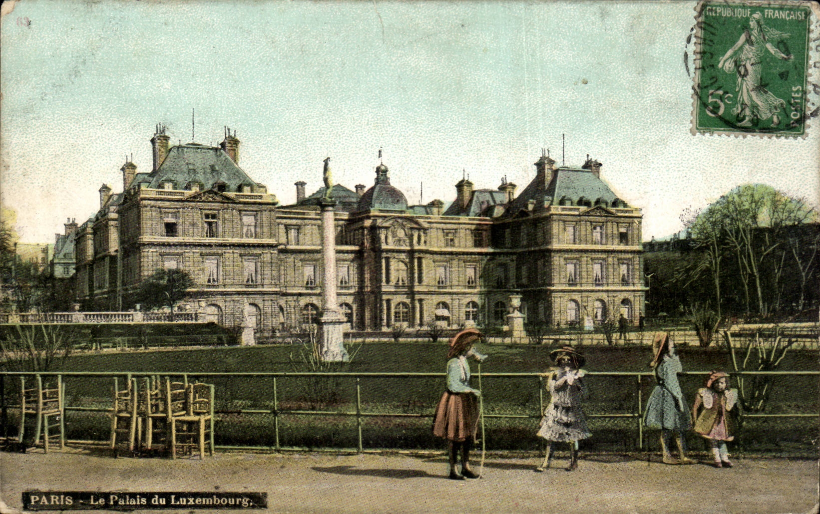 Paris CPA palate of Luxembourg