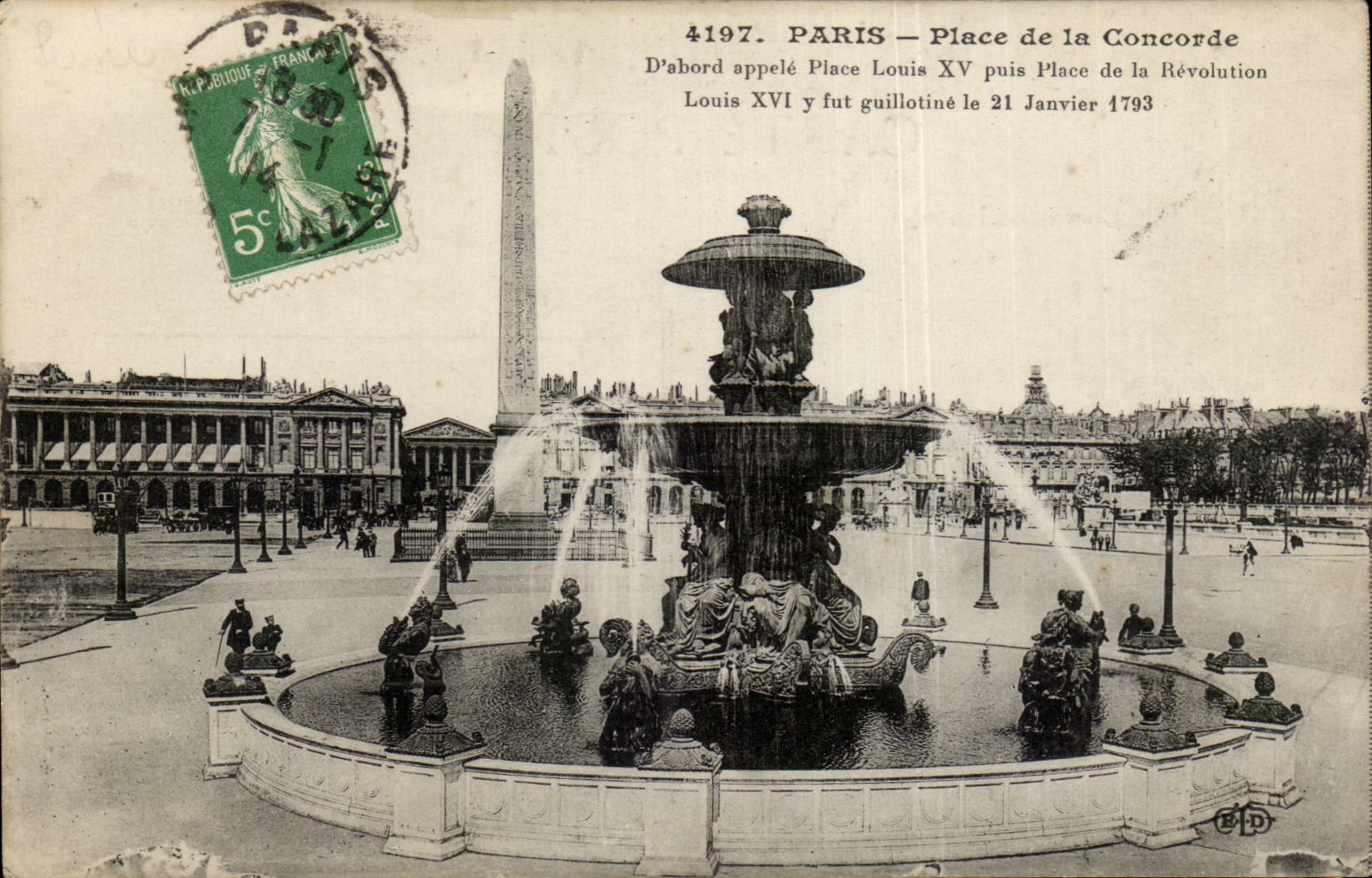 Paris CPA Place de la Concorde