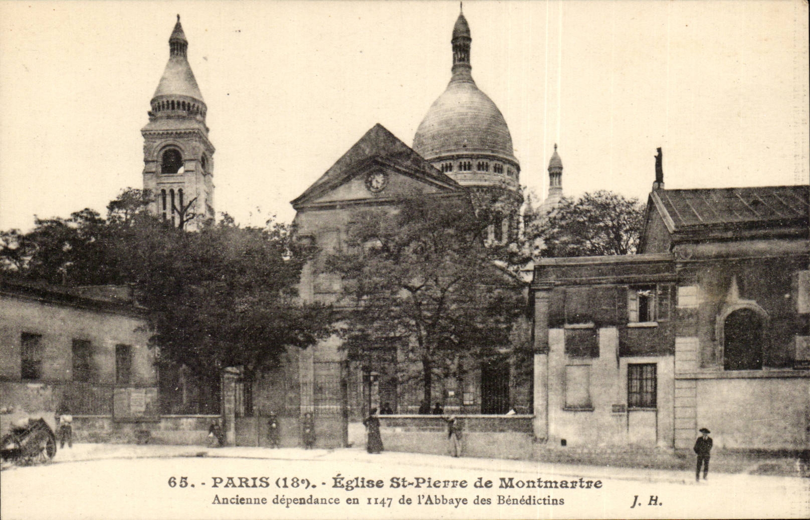 Paris CPA Eglise St pierre de Montmartre SAcre coeur