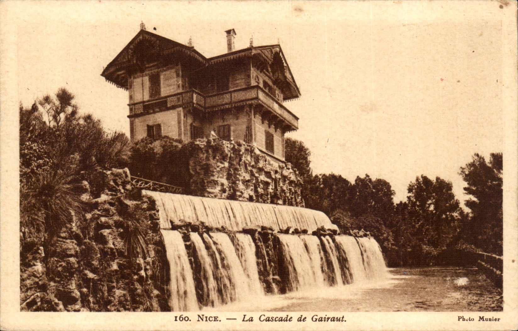 Cannes CPA the cascade of Gairaut
