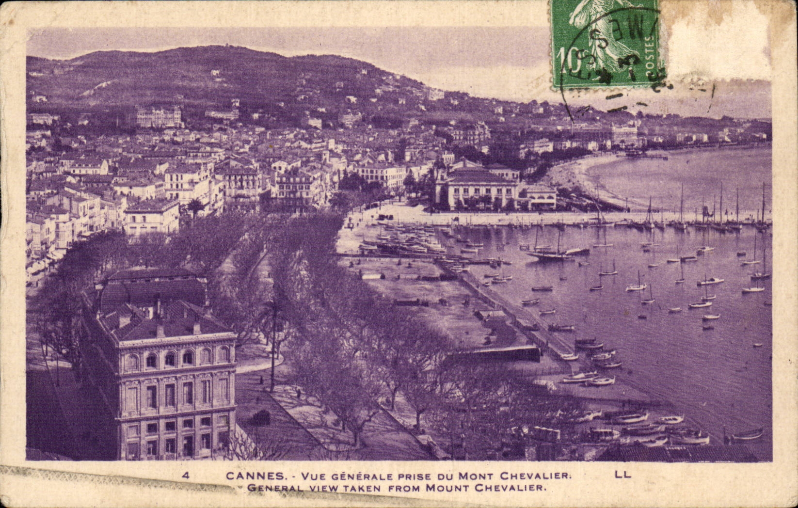 Cannes CPA View taken of the Mount Knight