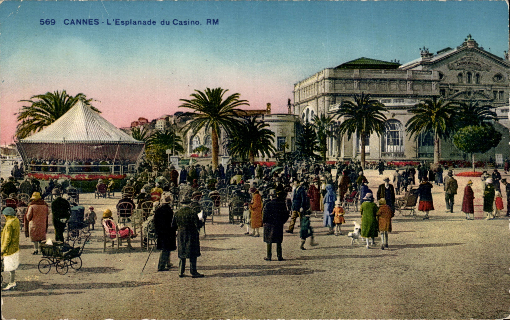 Cannes CPA the esplanade of the casino