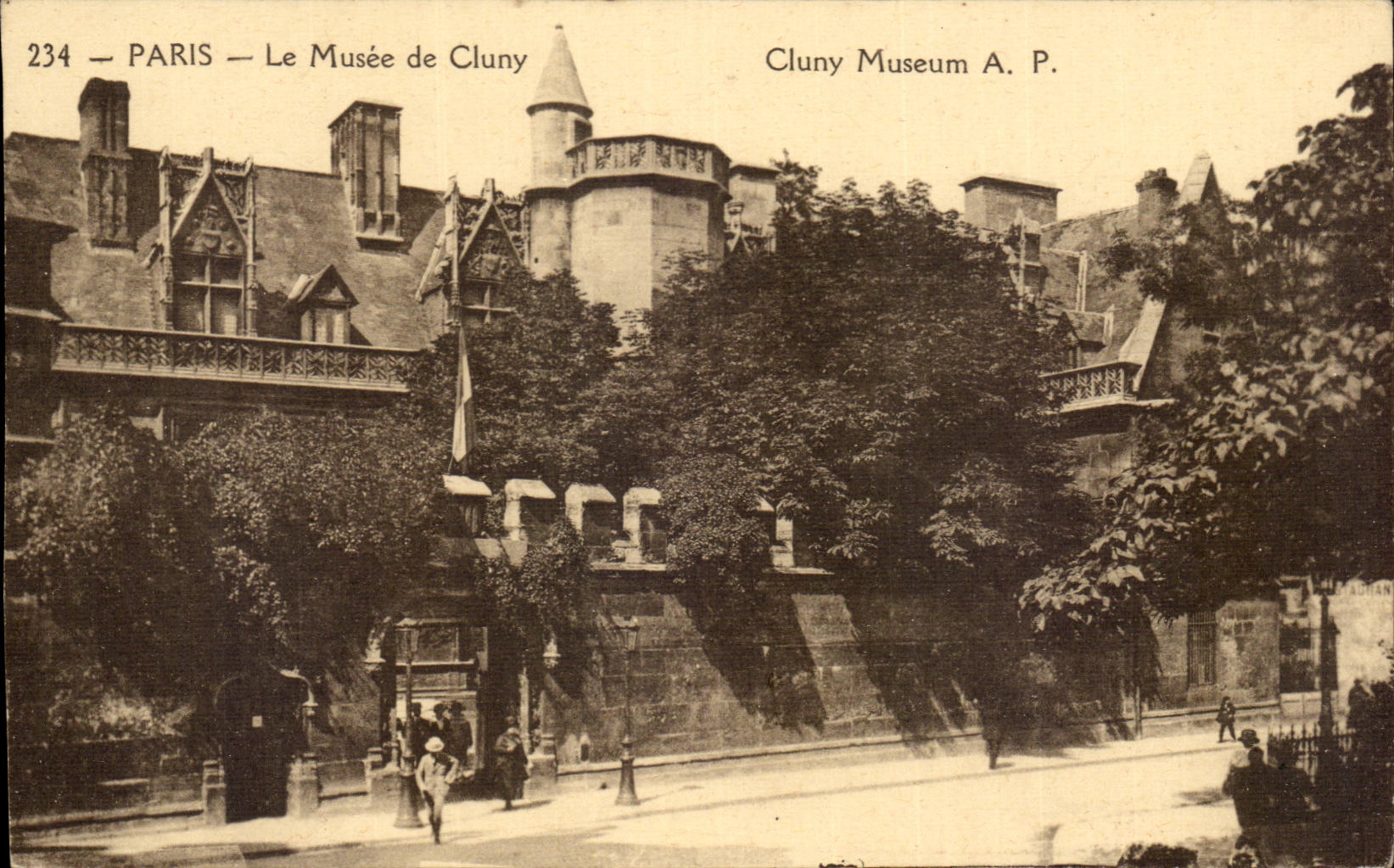 Paris CPA museum of Cluny