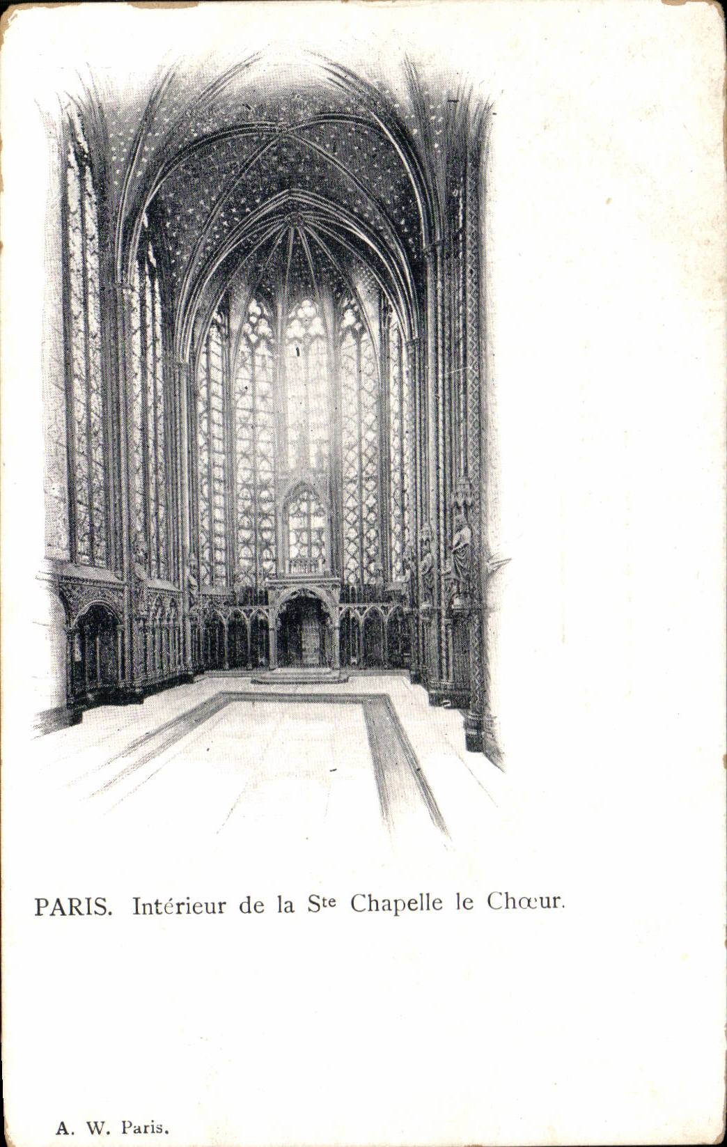 Paris CPA Interieur de la Ste Chapelle le choeur