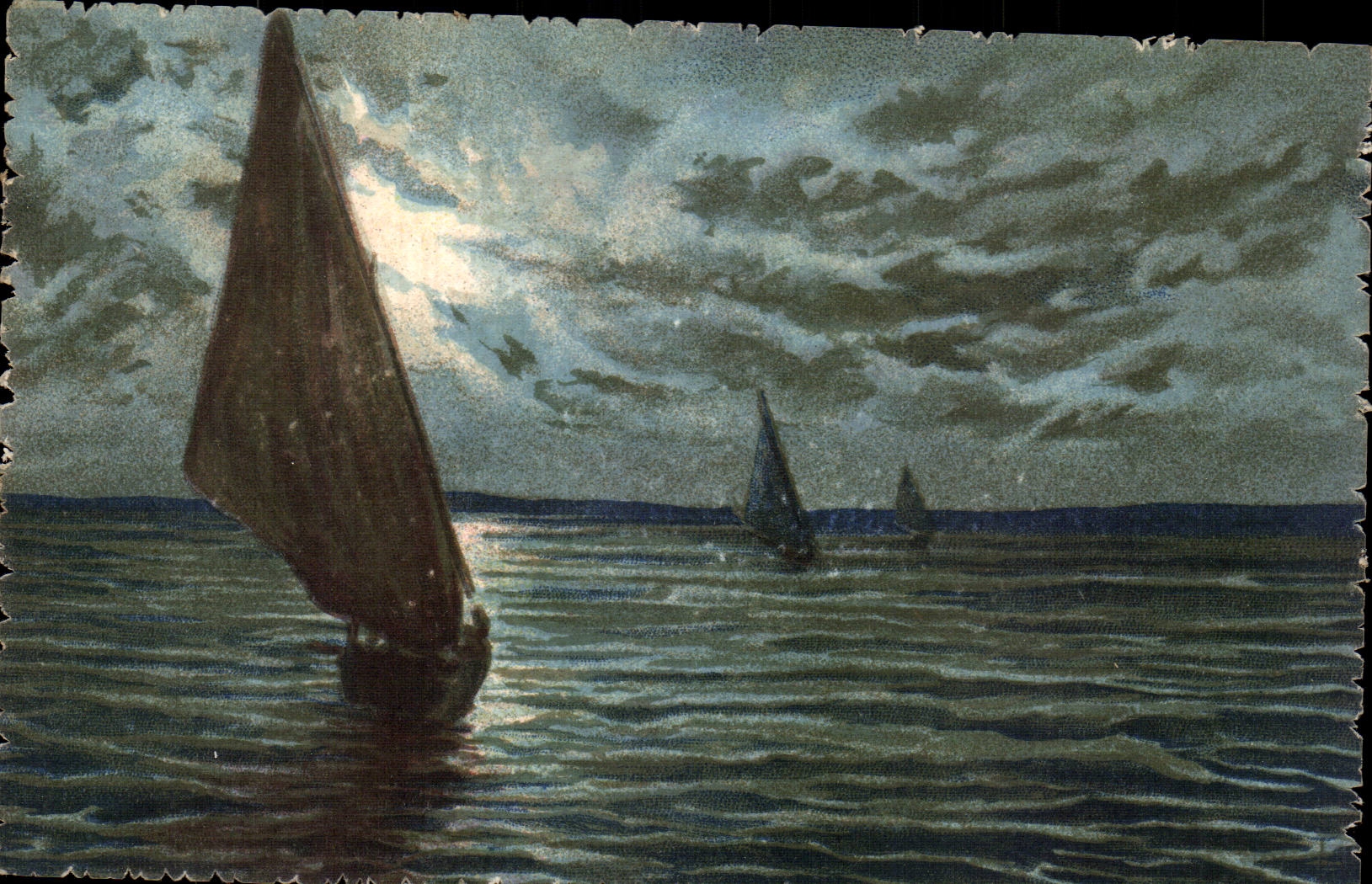 CPA Fantaisie Bateau