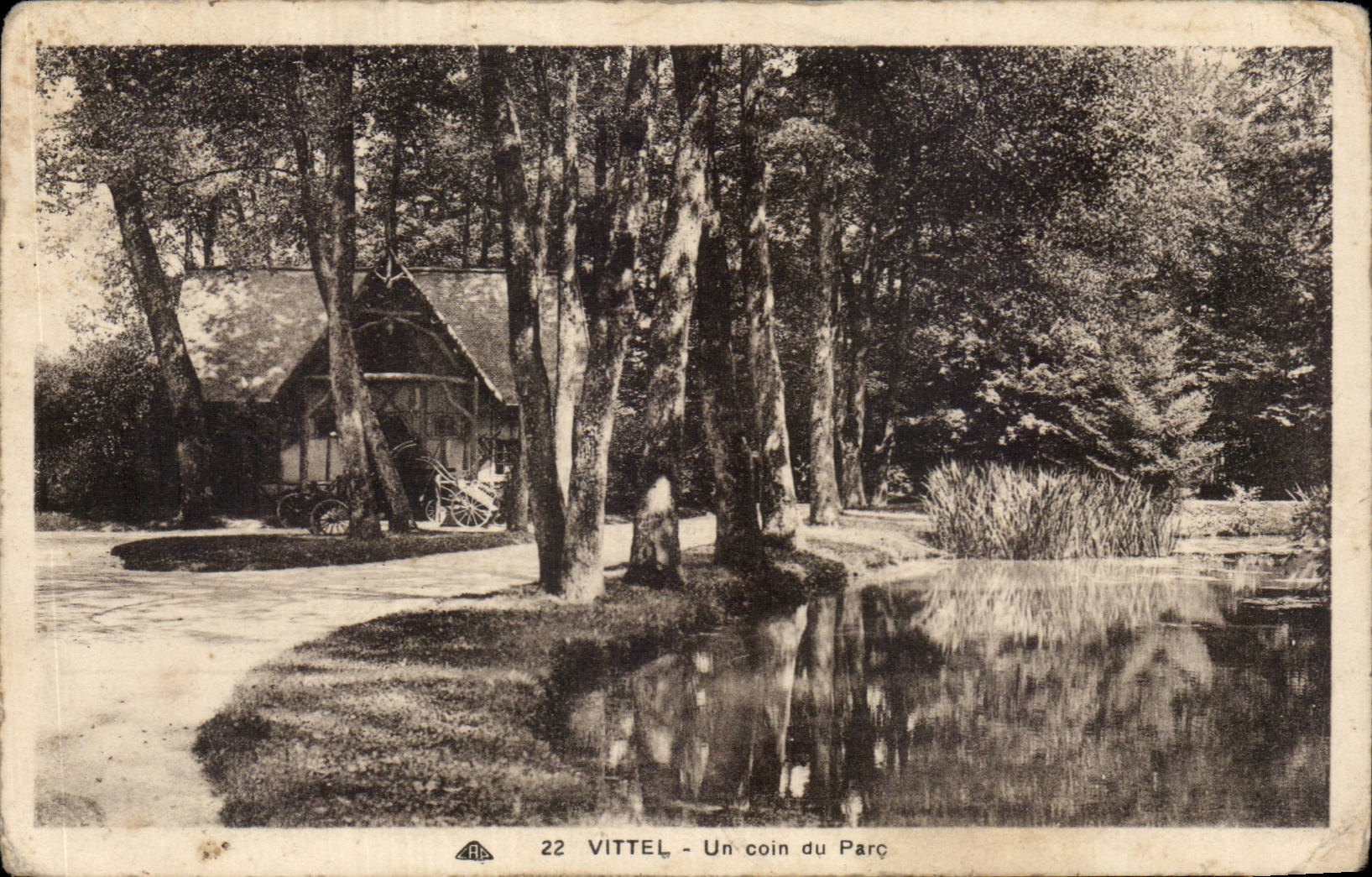 CPA Vittel a corner of the park
