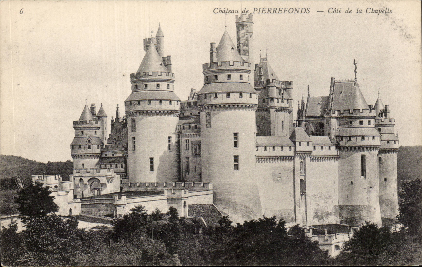 CPA Schloss von Pierrefonds bemisst Wolbung