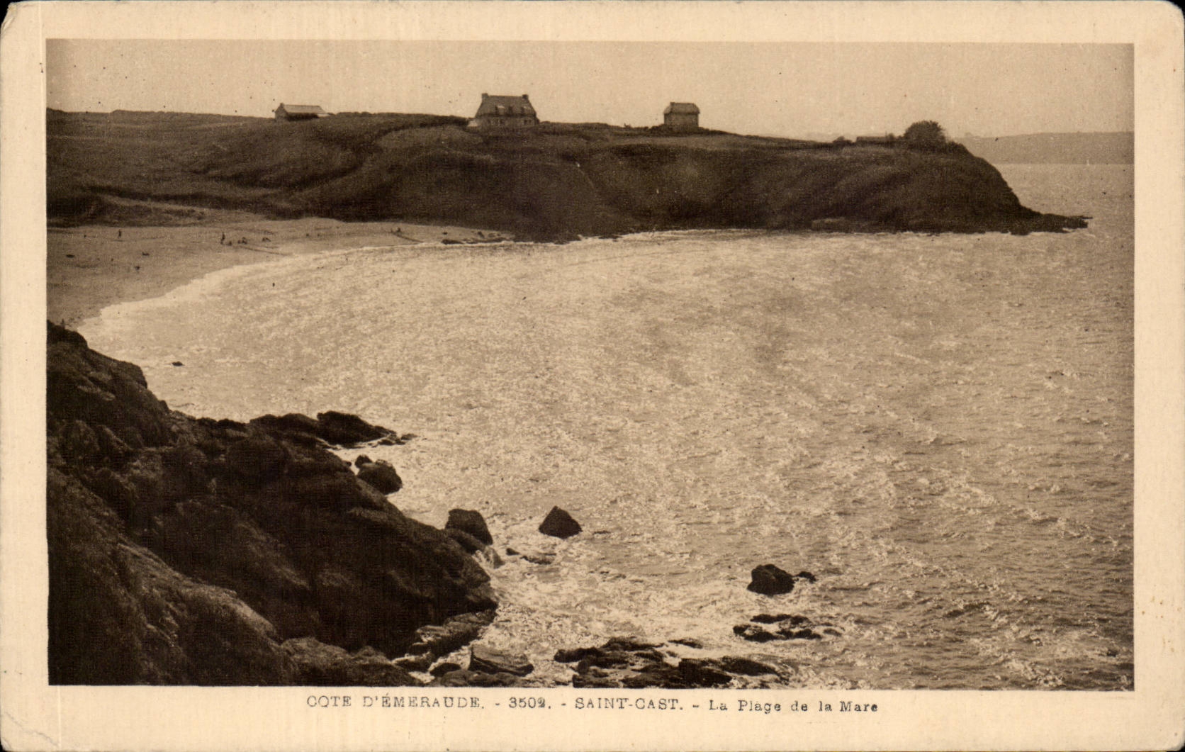 CPA Saint Cast the beach of the Pond