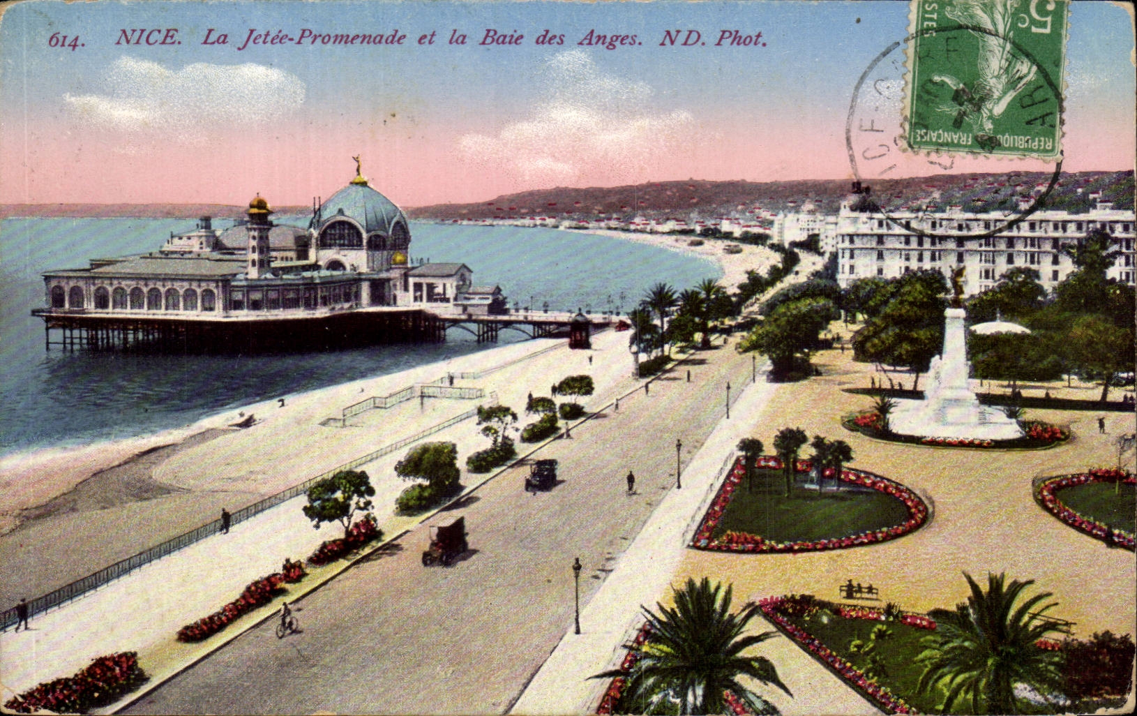 CPA Nice the pier walk and the bay of the angels