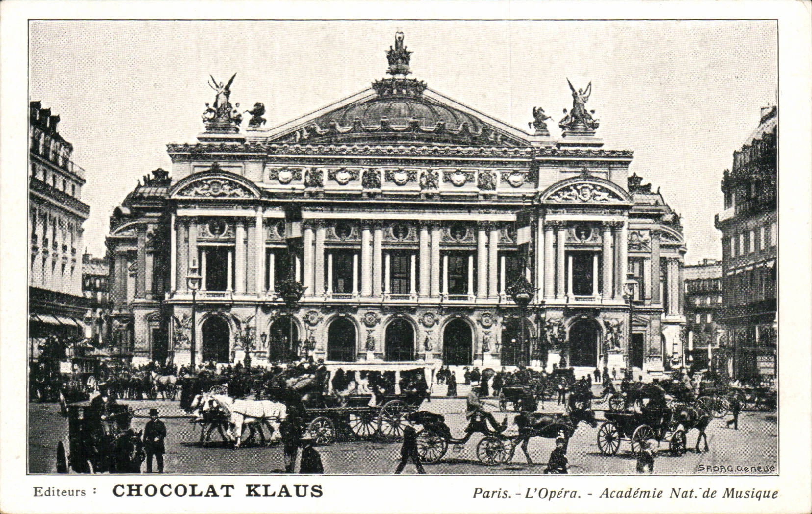 Paris CPA Opera Chocolat klaus 