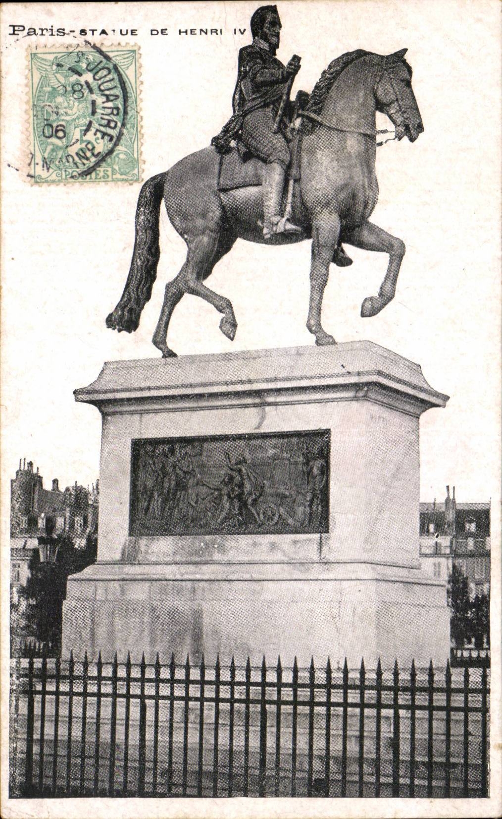 Paris CPA Statue de Henri IV