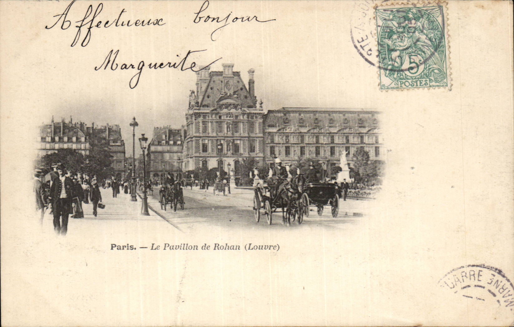 Paris CPA Pavillon de Rohan Louvre