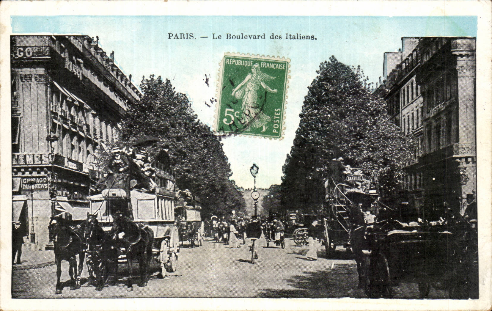Paris CPA Boulevard des ITaliens
