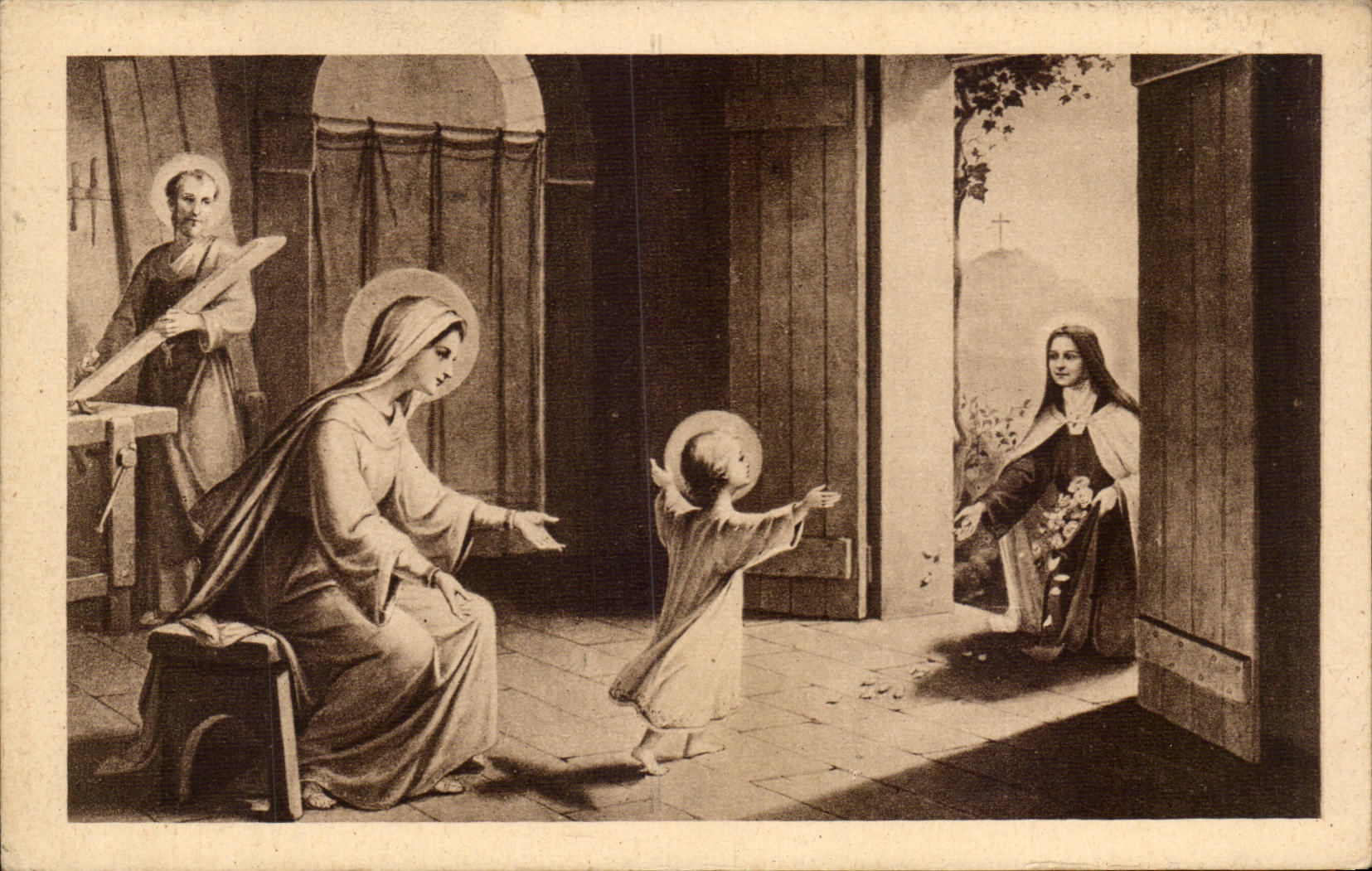 CPA Fantasy Sainte Therese of the Jesus child