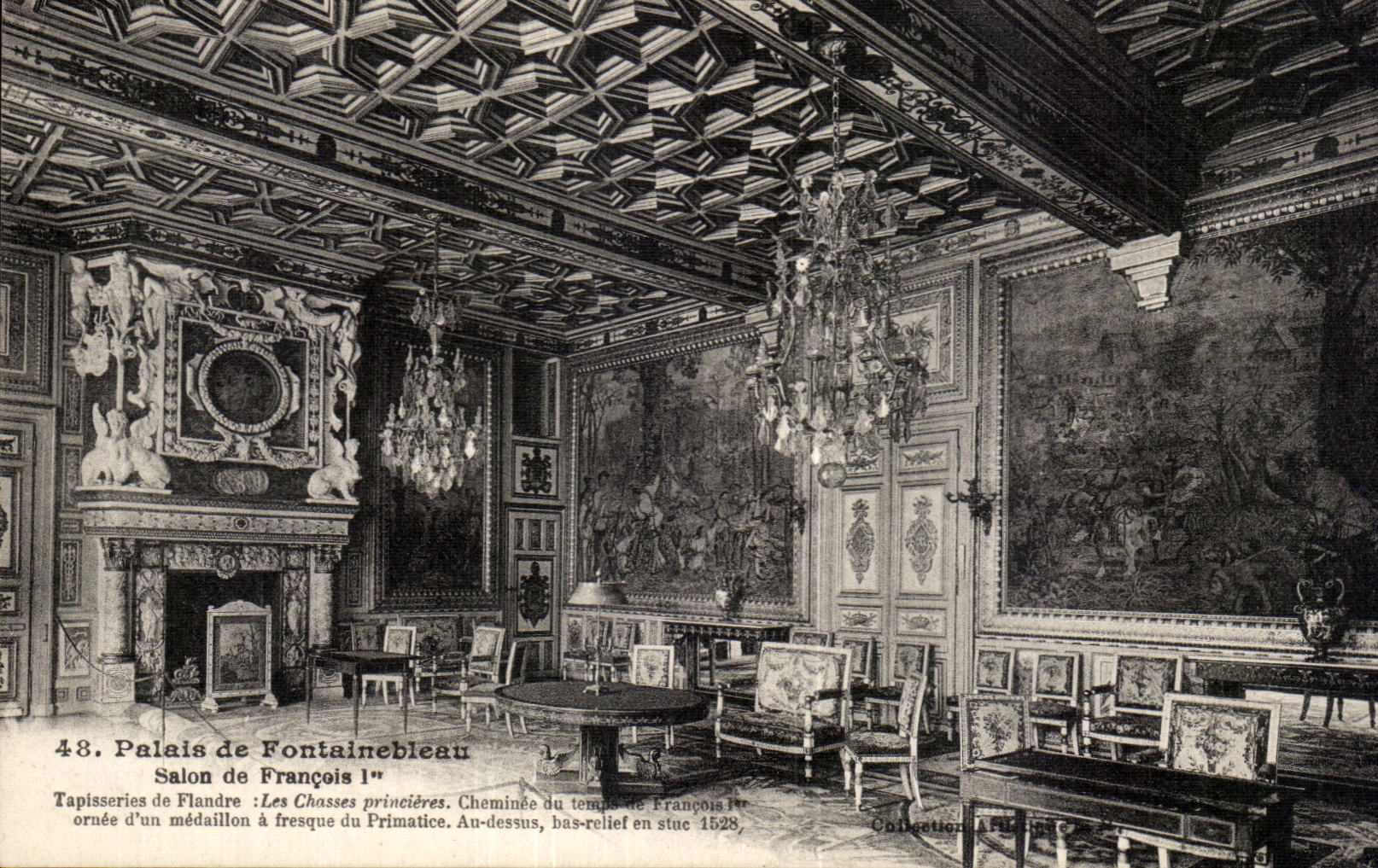 CPA Palate of Fontainebleau Living room of François 1st