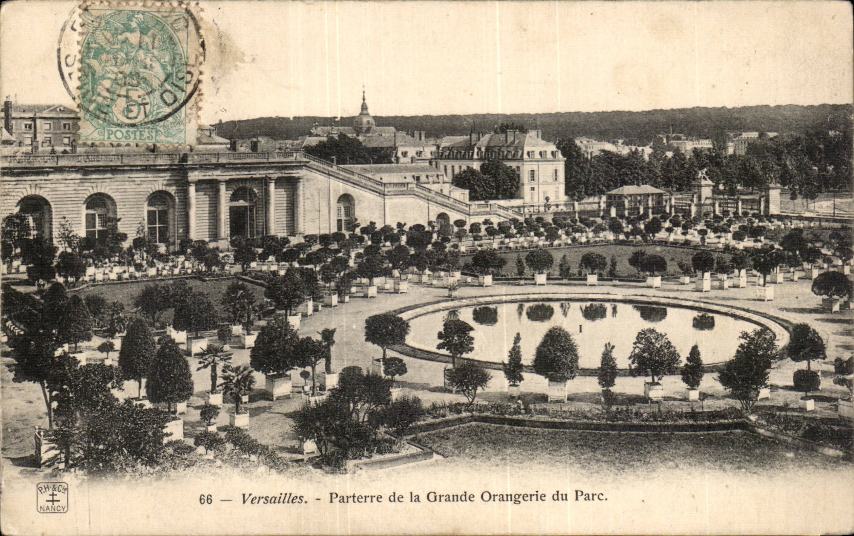 CPA Versailles Floor of the large orangery of the park